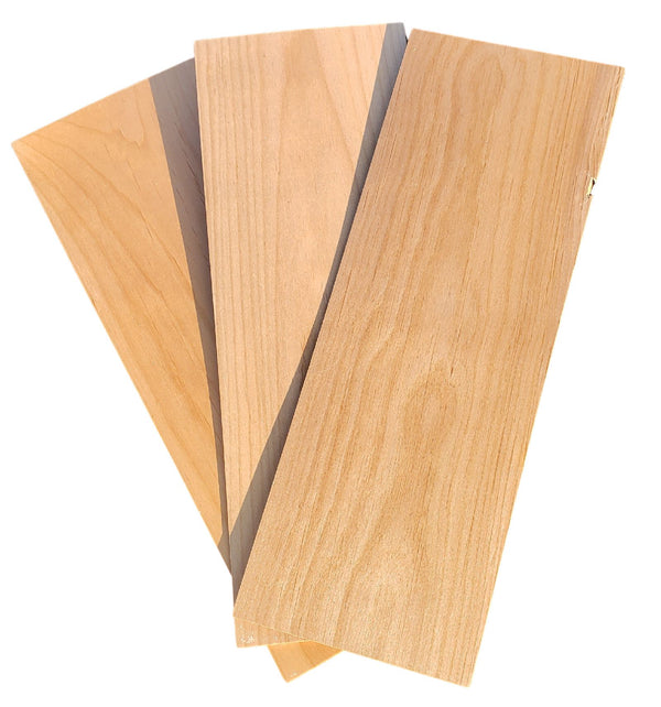 Alder Wood Strips, 1/4" thick 6" x 18" Pack of 12 wood4engraving